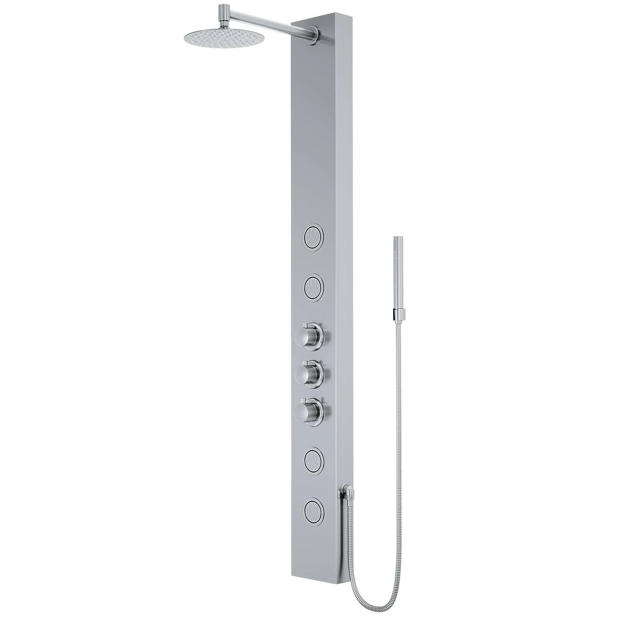 Vigo VG08013 Ellington Thermostatic Shower Panel - Stainless Steel