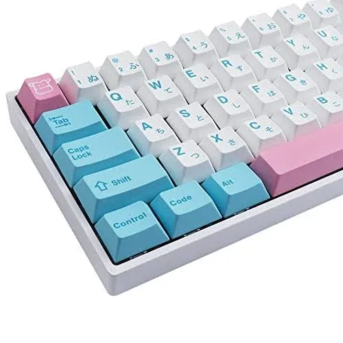 Hyekit 140 Keys PBT Dye-Sublimation Milk Cover Keycaps for Mechanical Keyboard