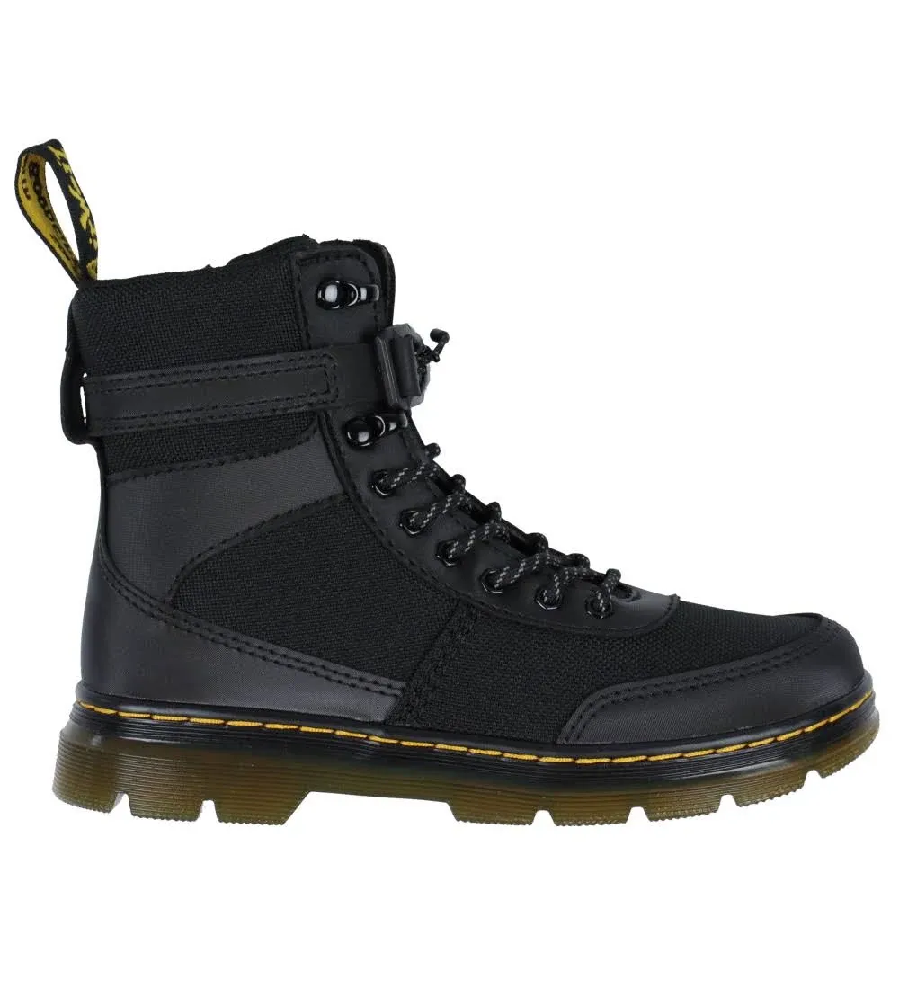 Dr. Martens Kids Combs Tech Extra Tough Poly Casual Boots in Black, Size: 1.5