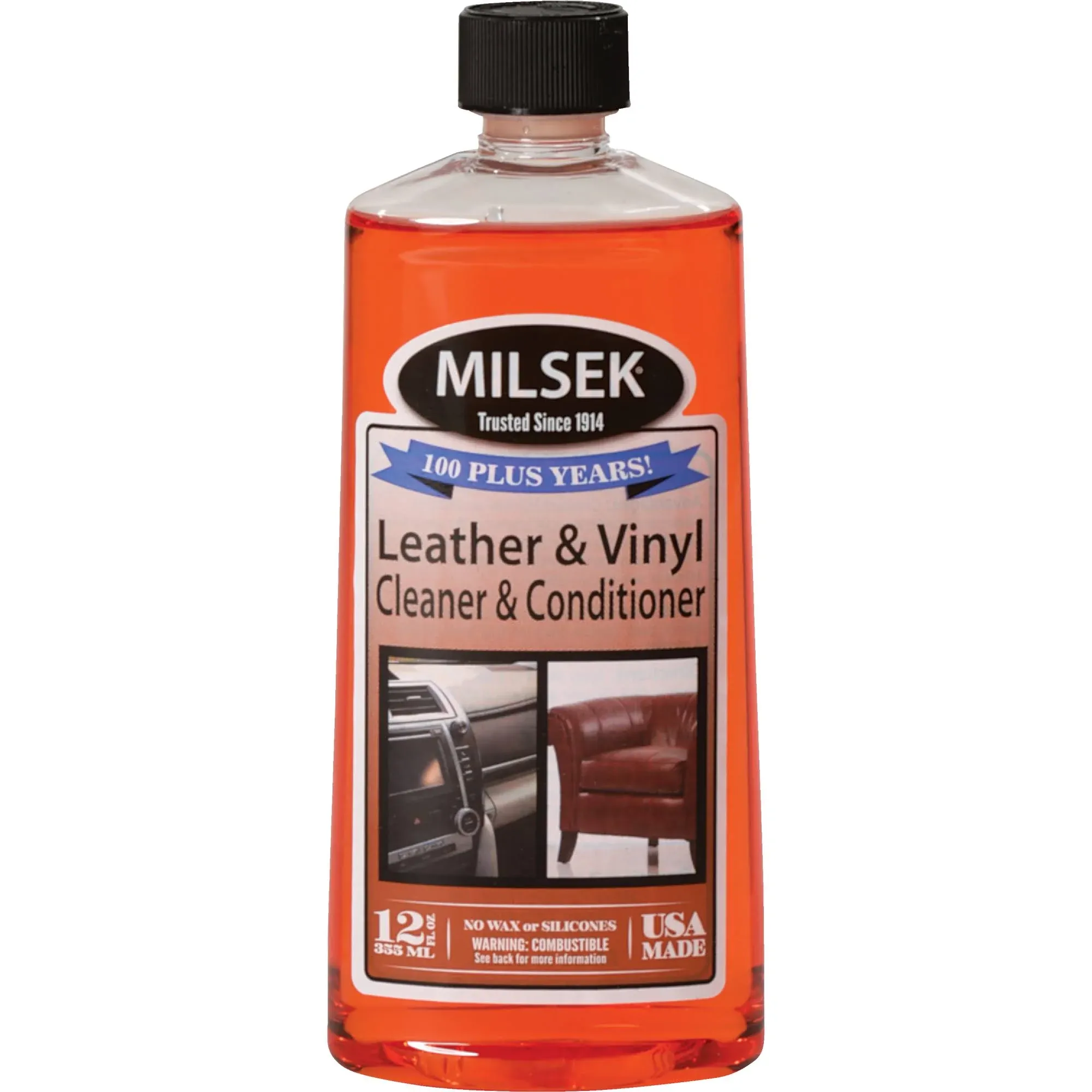 Milsek 13570 Furniture Polish and Cleaner with Orange Oil, 12-Ounce, 12 Ounces