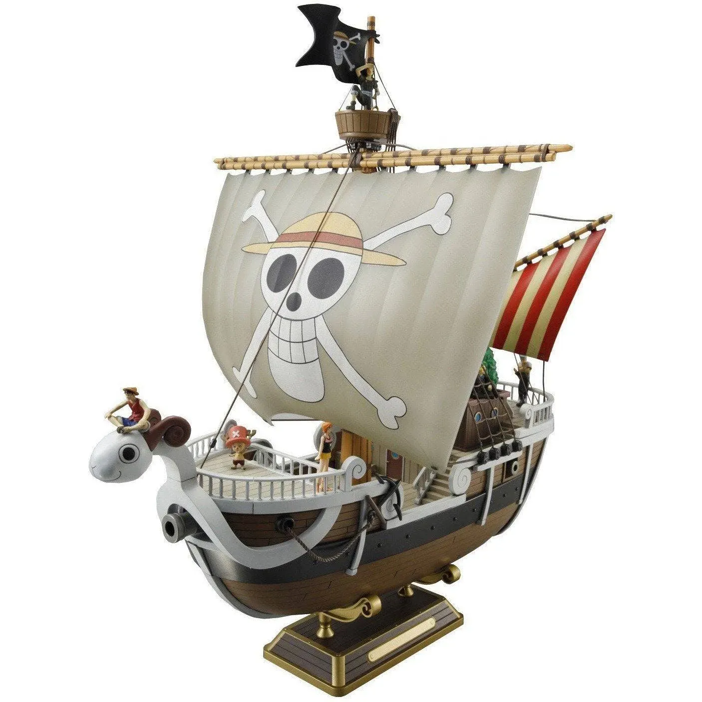 Bandai ONE PIECE Going Merry Ship Plastic Model kit w/ 6 small figures Japan