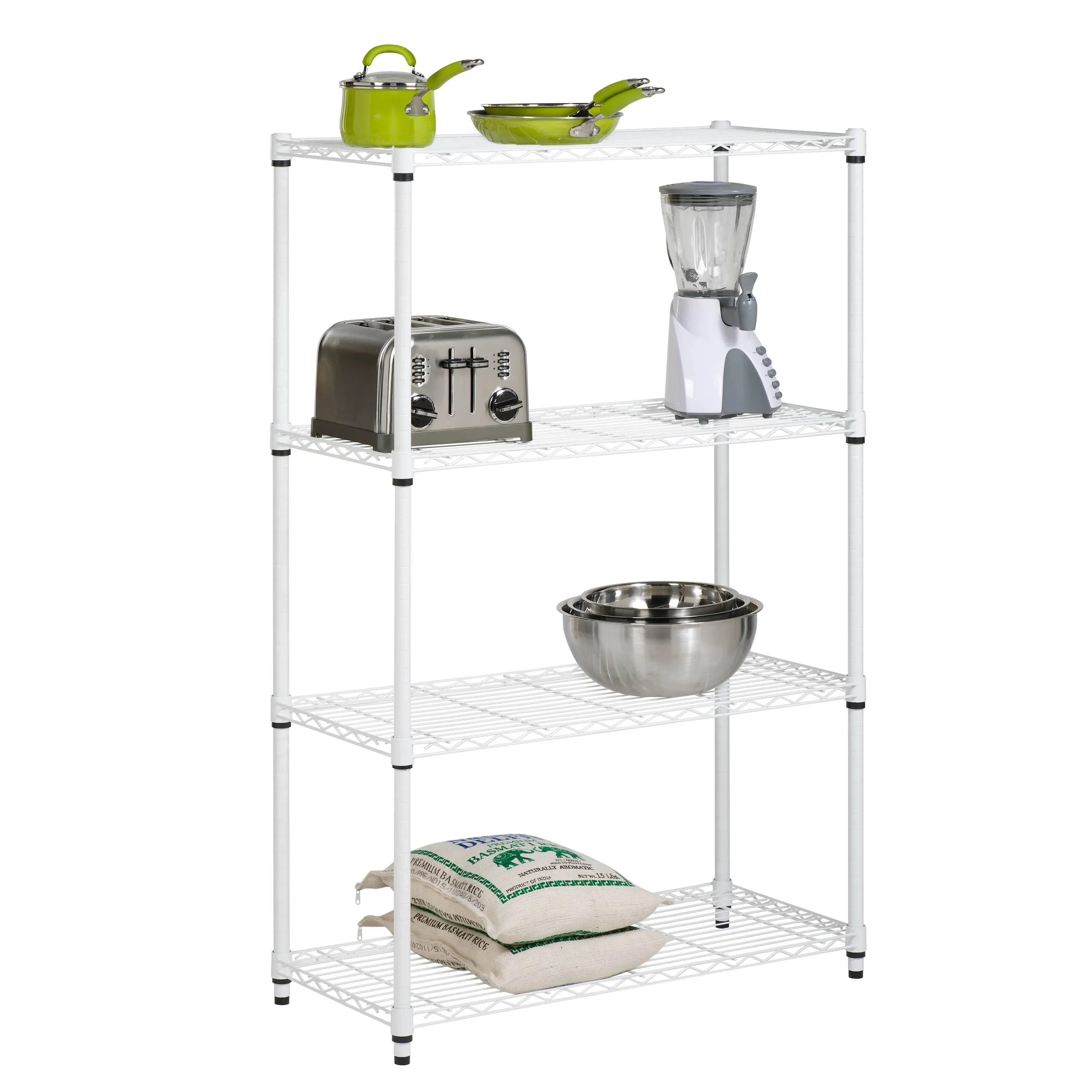 Honey-Can-Do Adjustable 4-Shelf Heavy-Duty Shelving Unit