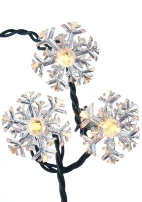 Kurt S. Adler Indoor Outdoor Ul 35 Light Double Layer Snowflake Reflector Set