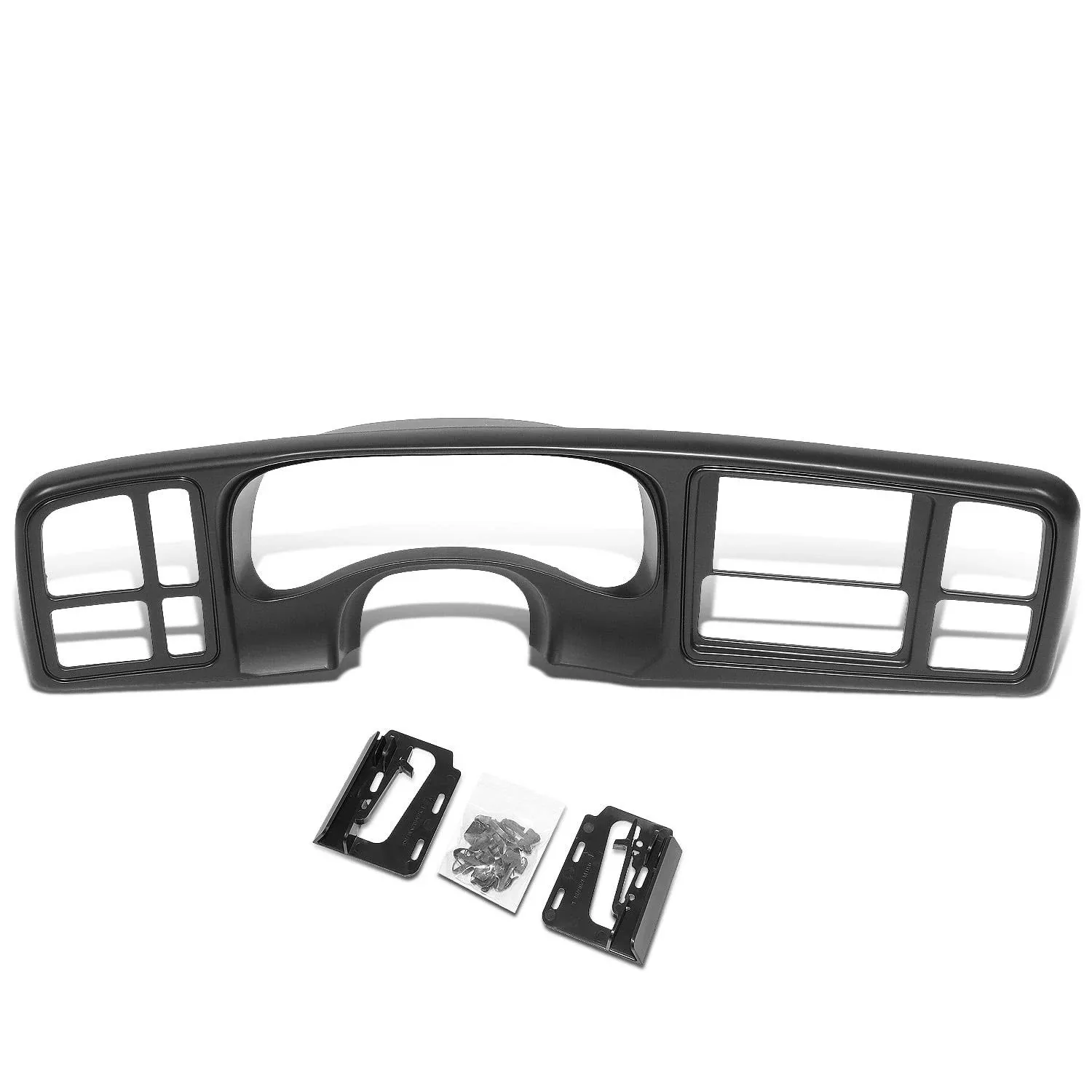 DNA Motoring ZTL-Y-0229 Black Double Din Dash Bezel Cover Set Compatible With 99-02 Escalade/Silverado/Suburban/Tahoe/Sierra/Yukon