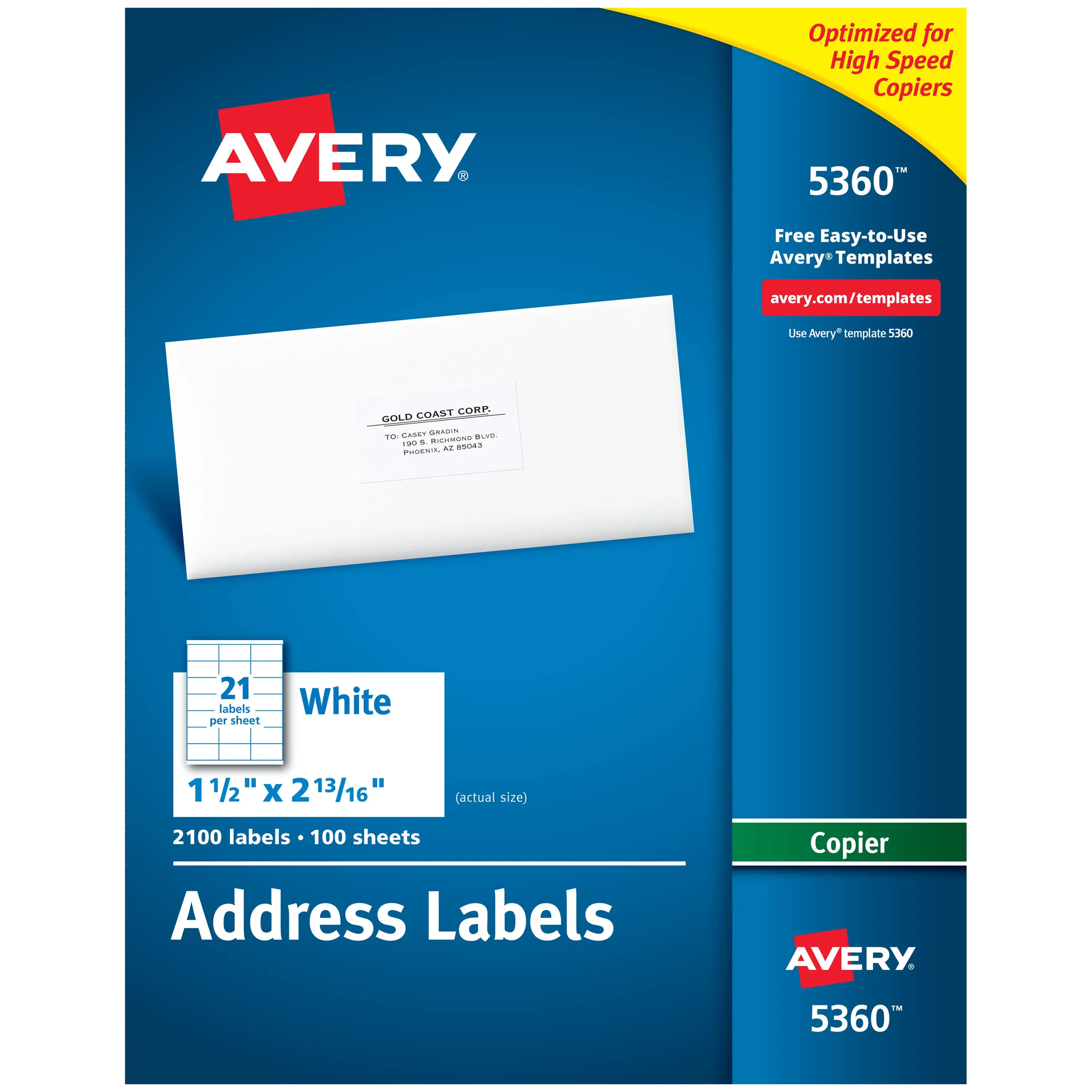 Avery White Copier Mailing Address Labels