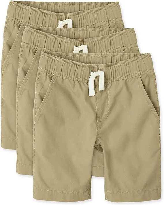 The Children's Place Boys' Cotton Pull on Jogger Shorts