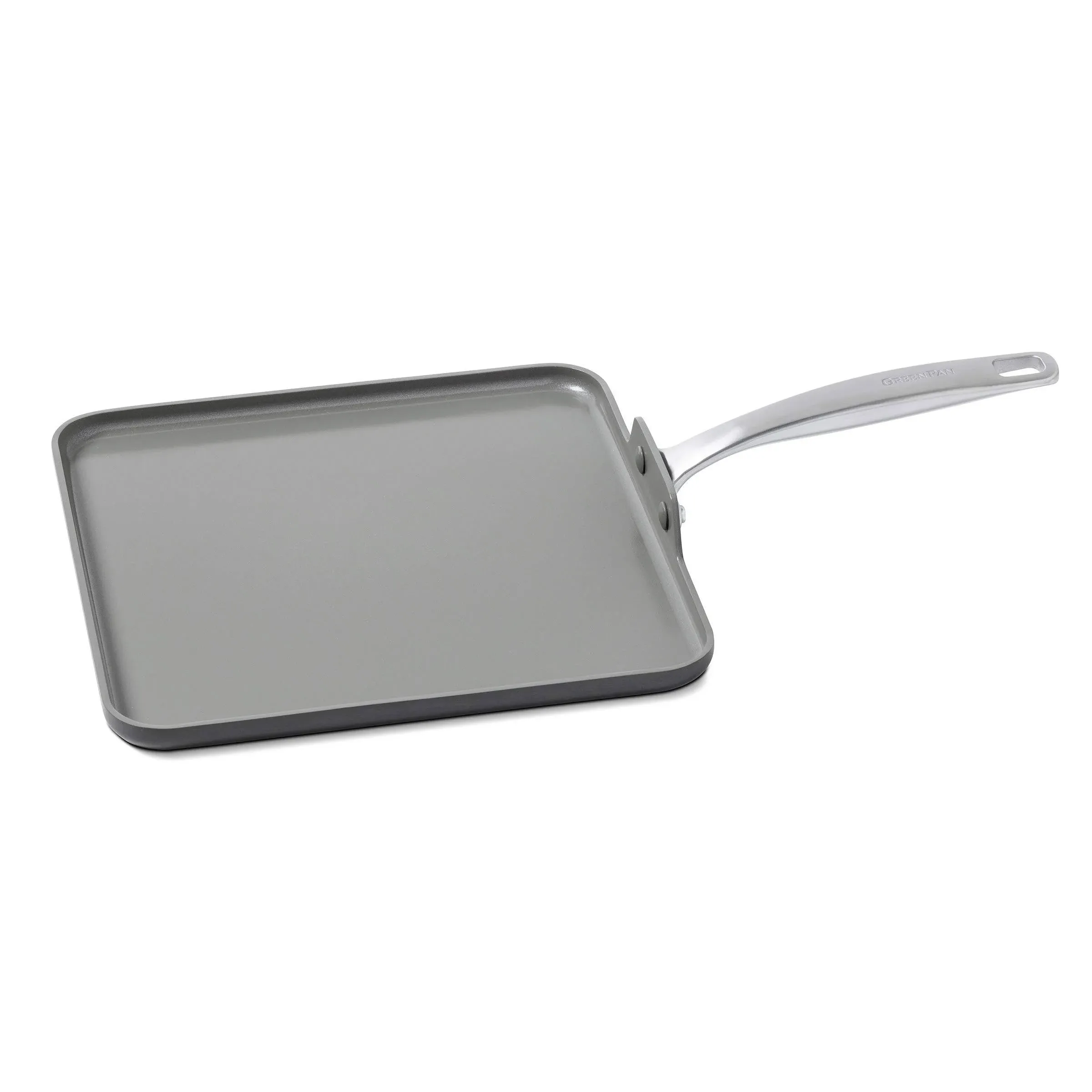 GreenPan Grey Chatham 11-in. Ceramic Non-Stick Square Griddle