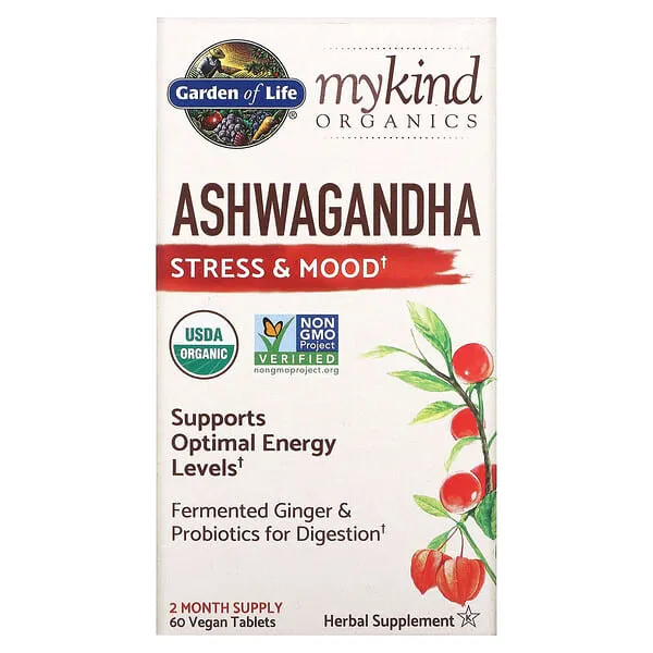 Garden of Life mykind Organics Ashwagandha Stress & Mood