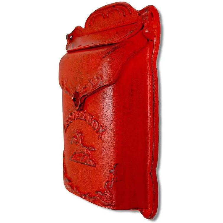 Cara Cast Iron Wall Mounted MailboxCara Cast Iron Wall Mounted Mailbox