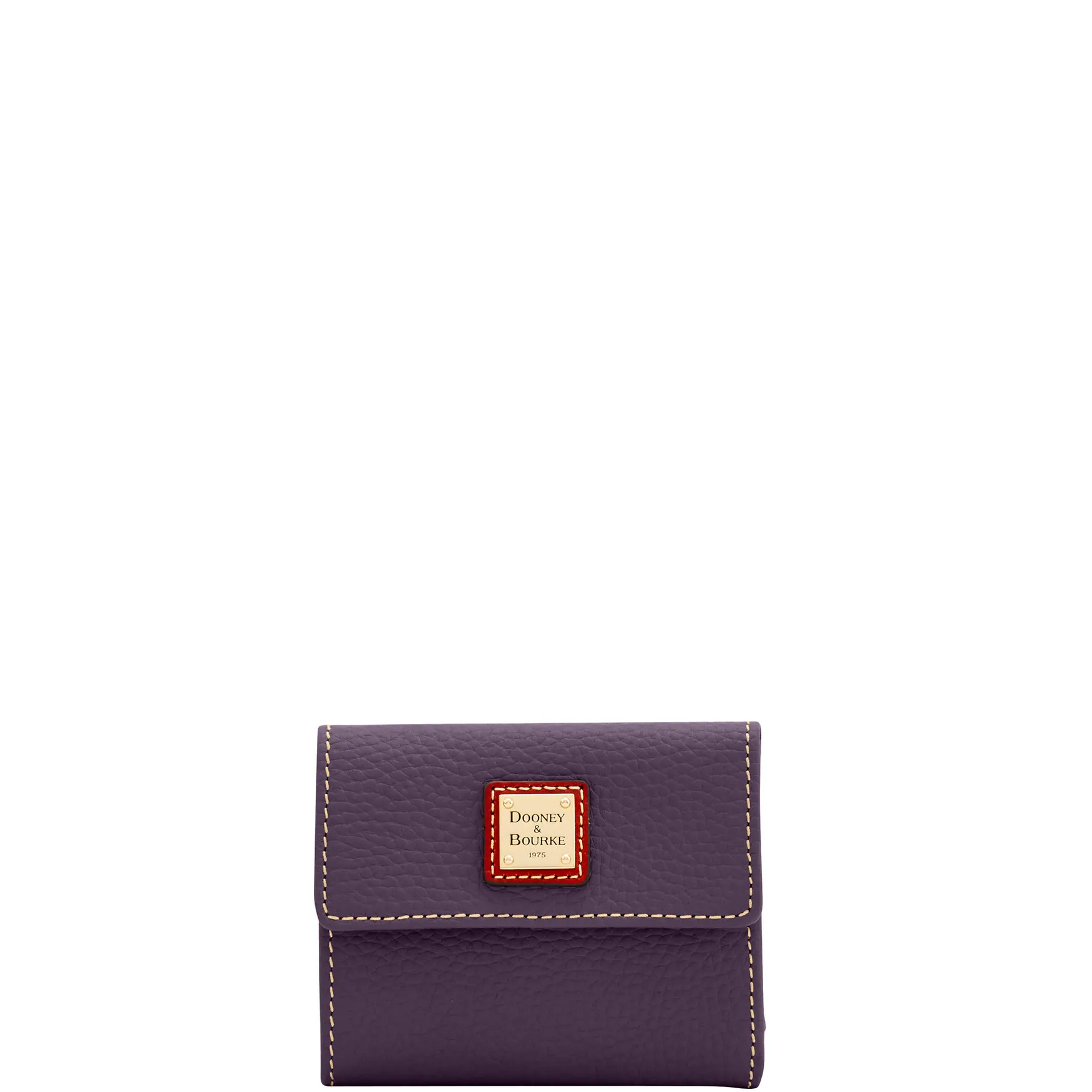 Dooney &amp; Bourke Pebble small grain flap credit card wallet