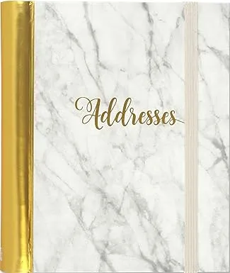 MARBLE LARGE ADDRESS BOOK By Inc. Peter Pauper Press - Hardcover **BRAND NEW**