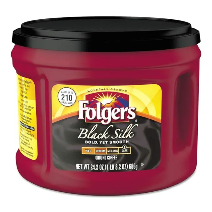 Folgers Ground Coffee Black Silk