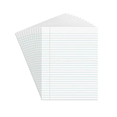 Staples Glue-Top Wide Ruled Notepad