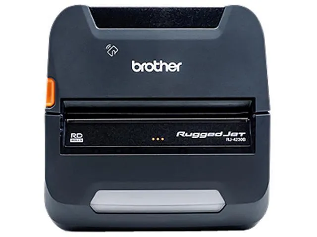 Brother RuggedJet RJ4030-K Direct Thermal Printer - Monochrome - Mobile - Label Print