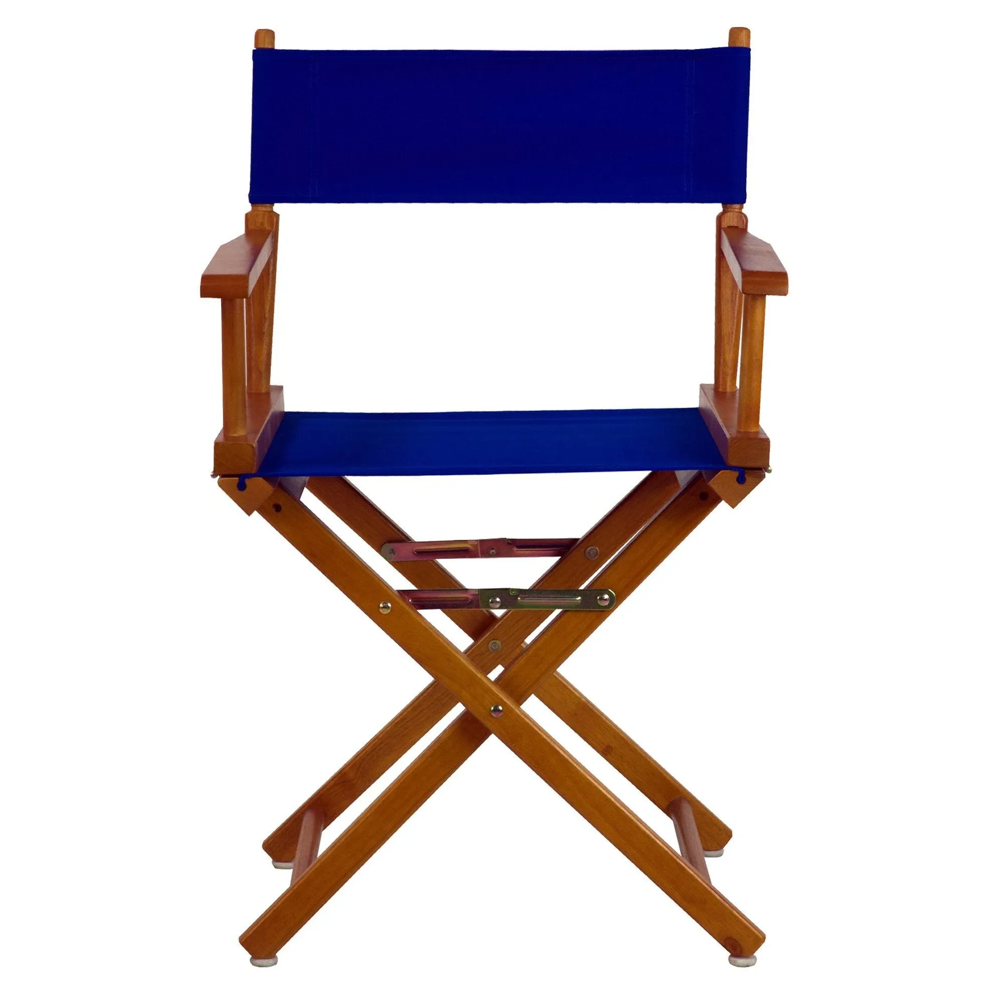 Casual Home 18" Director's Chair Honey Oak Frame, Royal Blue Canvas