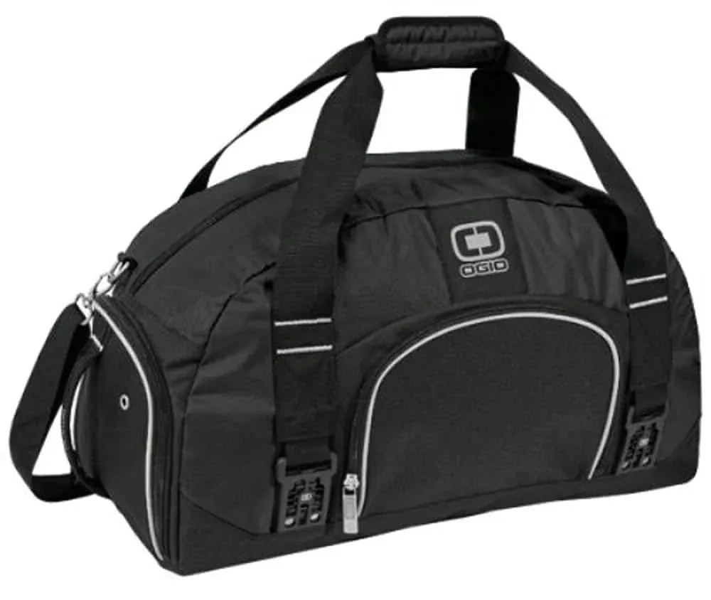 Ogio Big Dome Duffle Gym Bag Black w/ Shoe Compartment Oreilly Auto Parts Logo