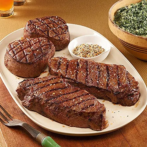 Kansas City (4) 10-oz Filet Mignons & (4) 16-oz Strip Steaks