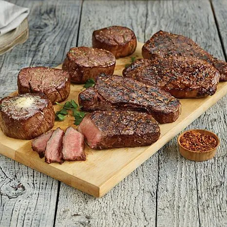 Kansas City Steaks (4) 8oz. Filet Mignons & (4) 10oz. Strip Steaks - 20106892 | HSN