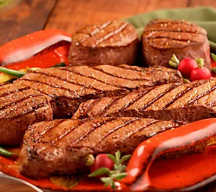 Kansas City (4) 10-oz Filet Mignons & (4) 16-oz Strip Steaks