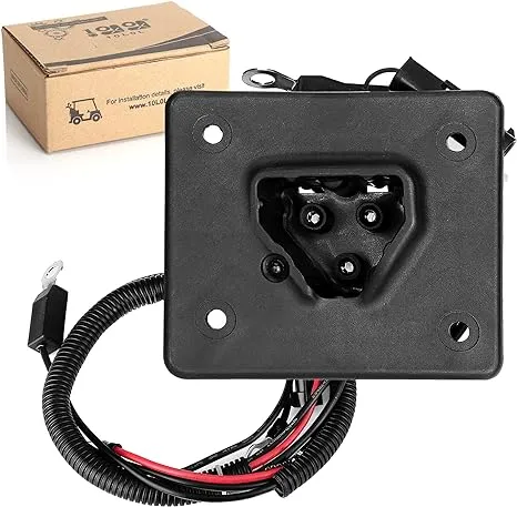 9.99WORLD Mall Golf Cart 48V Delta-Q Charger Receptacle for EZGO RXV 2008-Up Electric, EZGO 2FIVE 2010-up, w/Wires OEM#602529