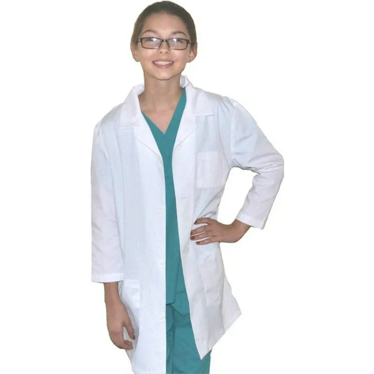 Kids Math Lab Coat with Apple Pi Embroidery Design