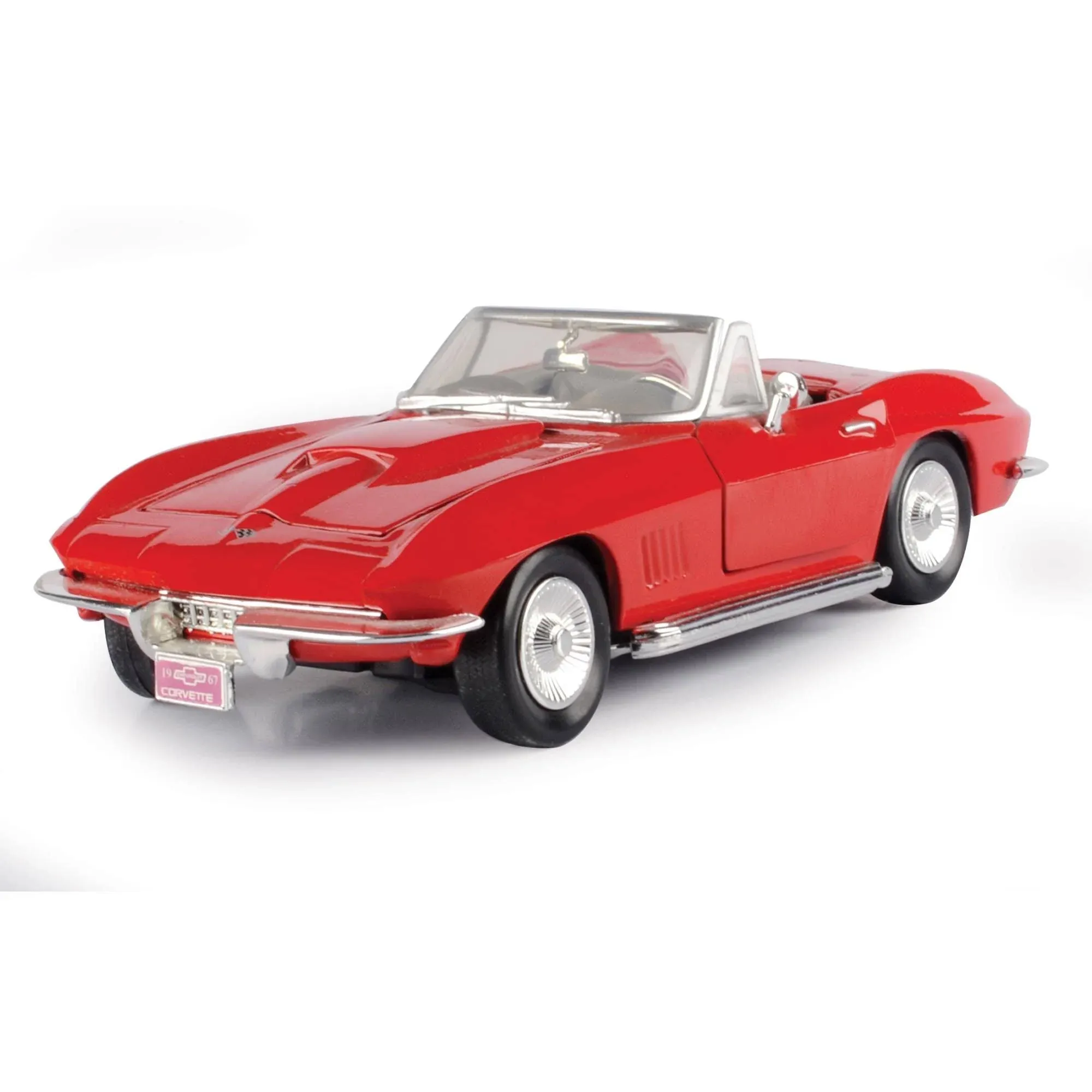 1967 Chevrolet Corvette Convertible Red 1/24 Diecast Model Car by Motormax