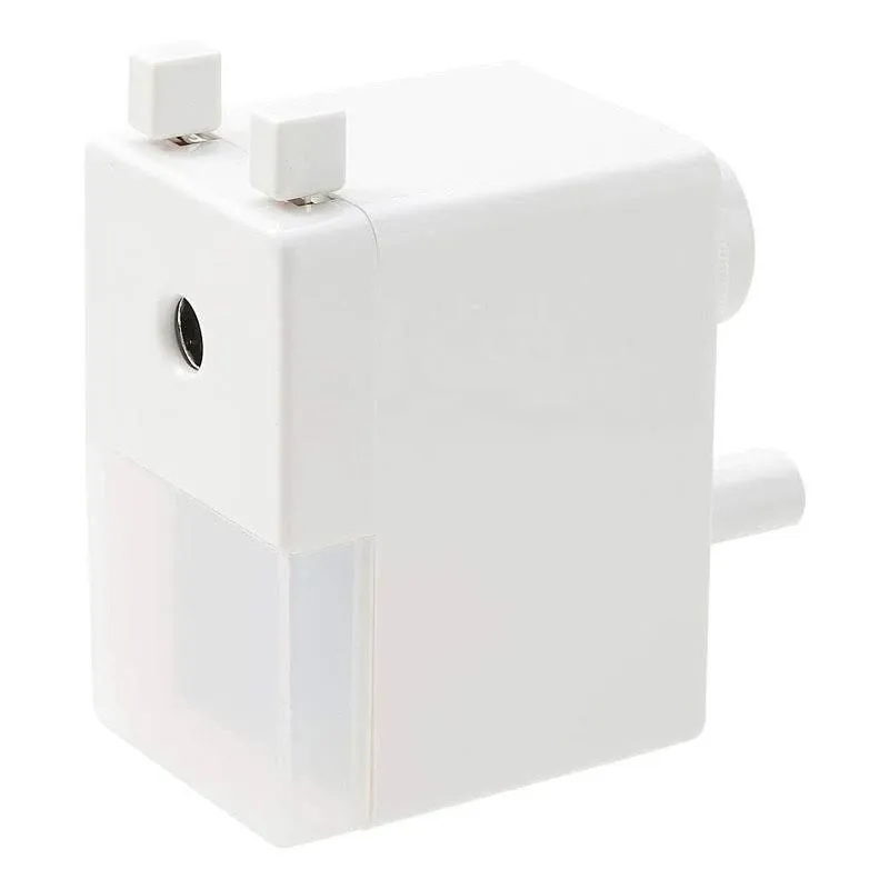 MUJI Manual Pencil Sharpener W55 x H103 x D106mm Made in Japan White Simple