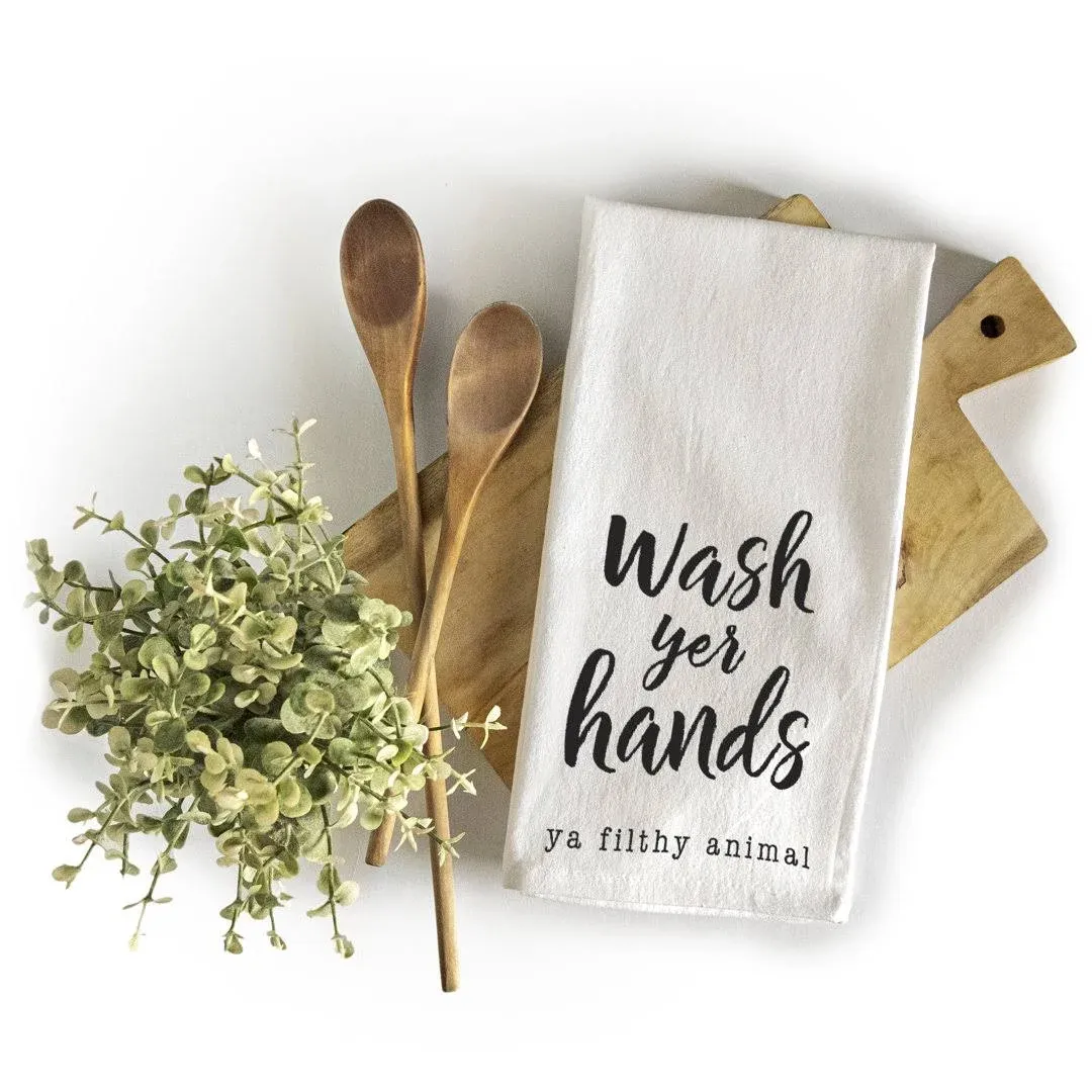 Wash Your Hands Ya Filthy Animal Hand Towel 18x24 Inch Wash Your Hands Towel Kit