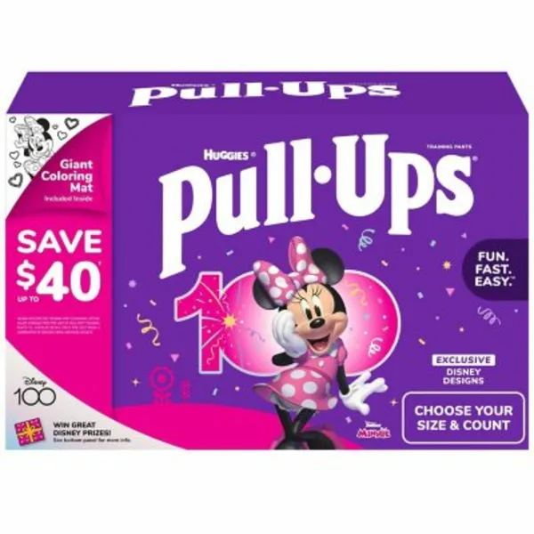 Pull-Ups Girls' Potty Training Pants, 3T-4T (32-40 lbs)