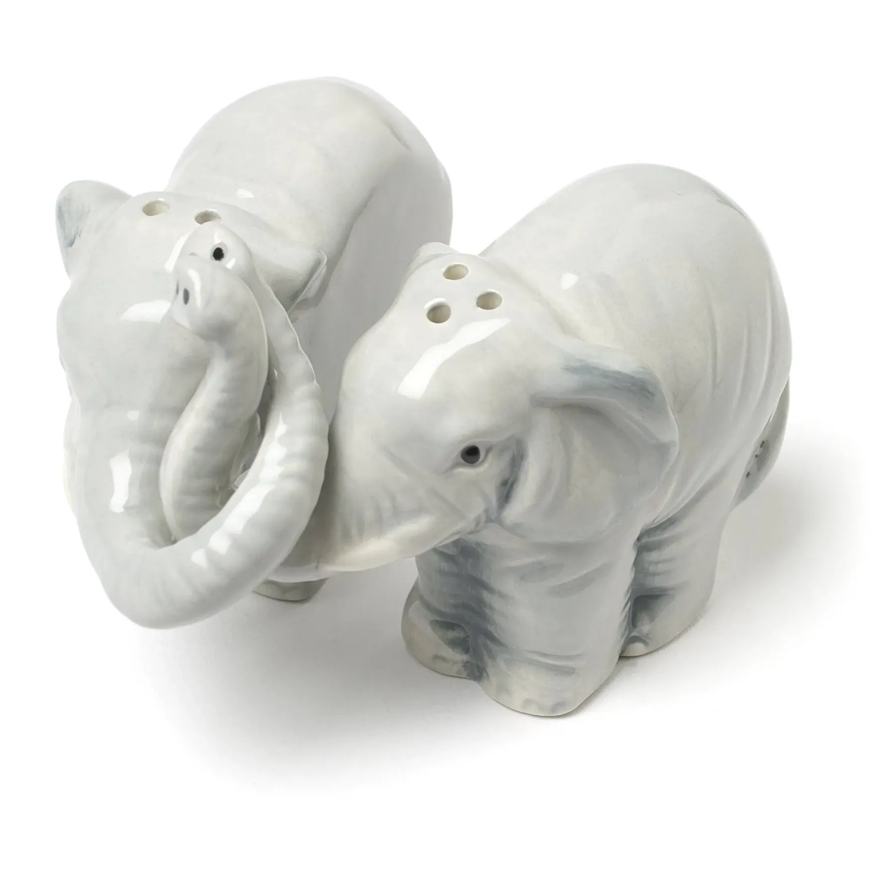 Abbott Collection Hugging Elephants Salt and Pepper Shaker Set