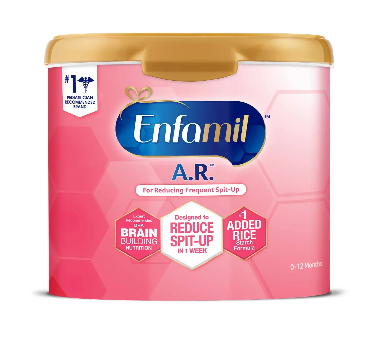 Enfamil Infant formula, A.R., 0-12 Months - 19.5 oz 1.22 lb) 553 g