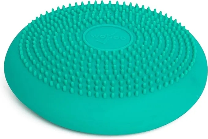 BouncyBand Wiggle Seat, Green, 1-Pack – Small 10.75” D x 2.5” H Wobble Cushion for Kids Aged 3-7 – Sensory Tool Promotes Active Learning & Improves Productivity – Includes Pump for Easy-Inflation