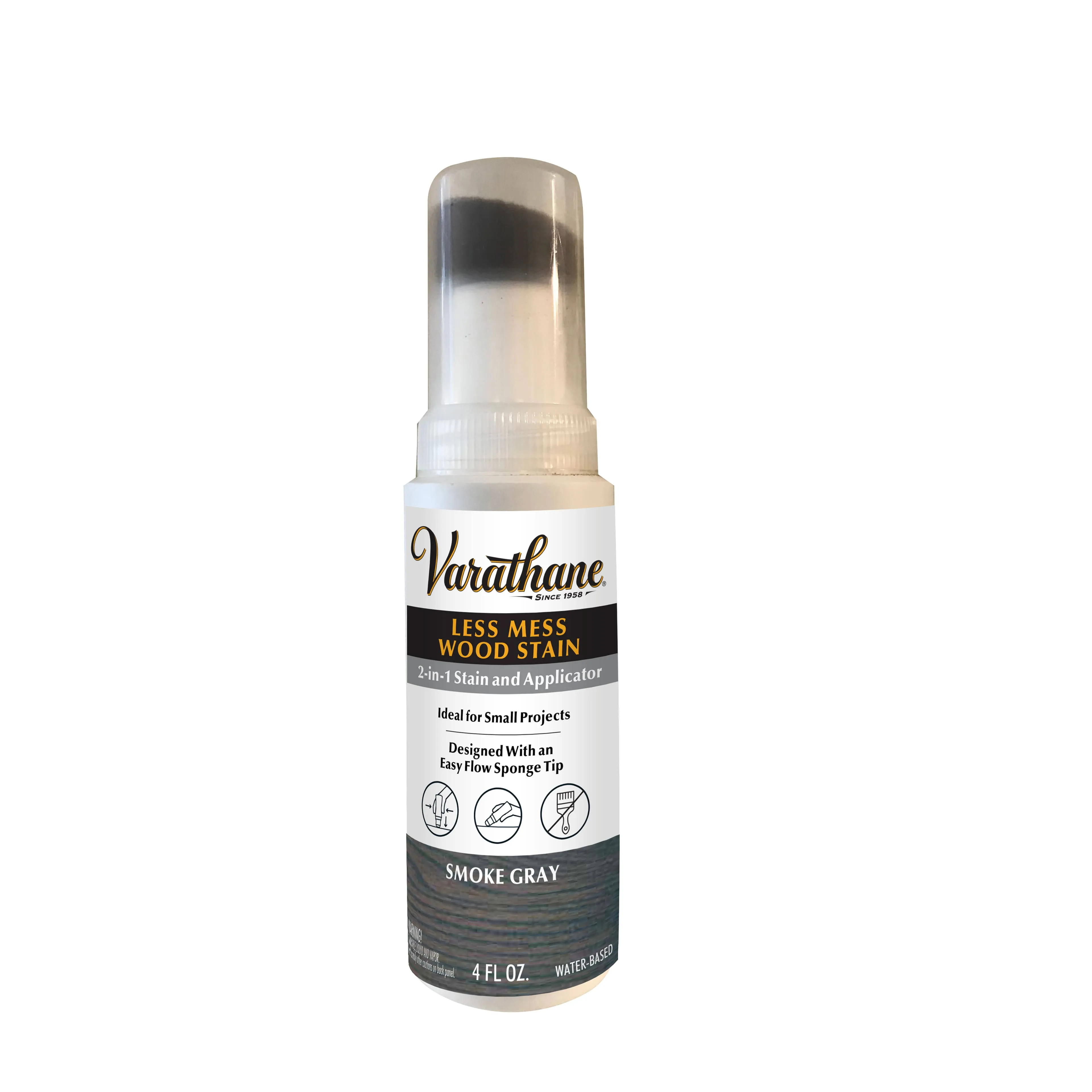 Varathane Less Mess Wood Stain & Applicator 4 oz. Gray