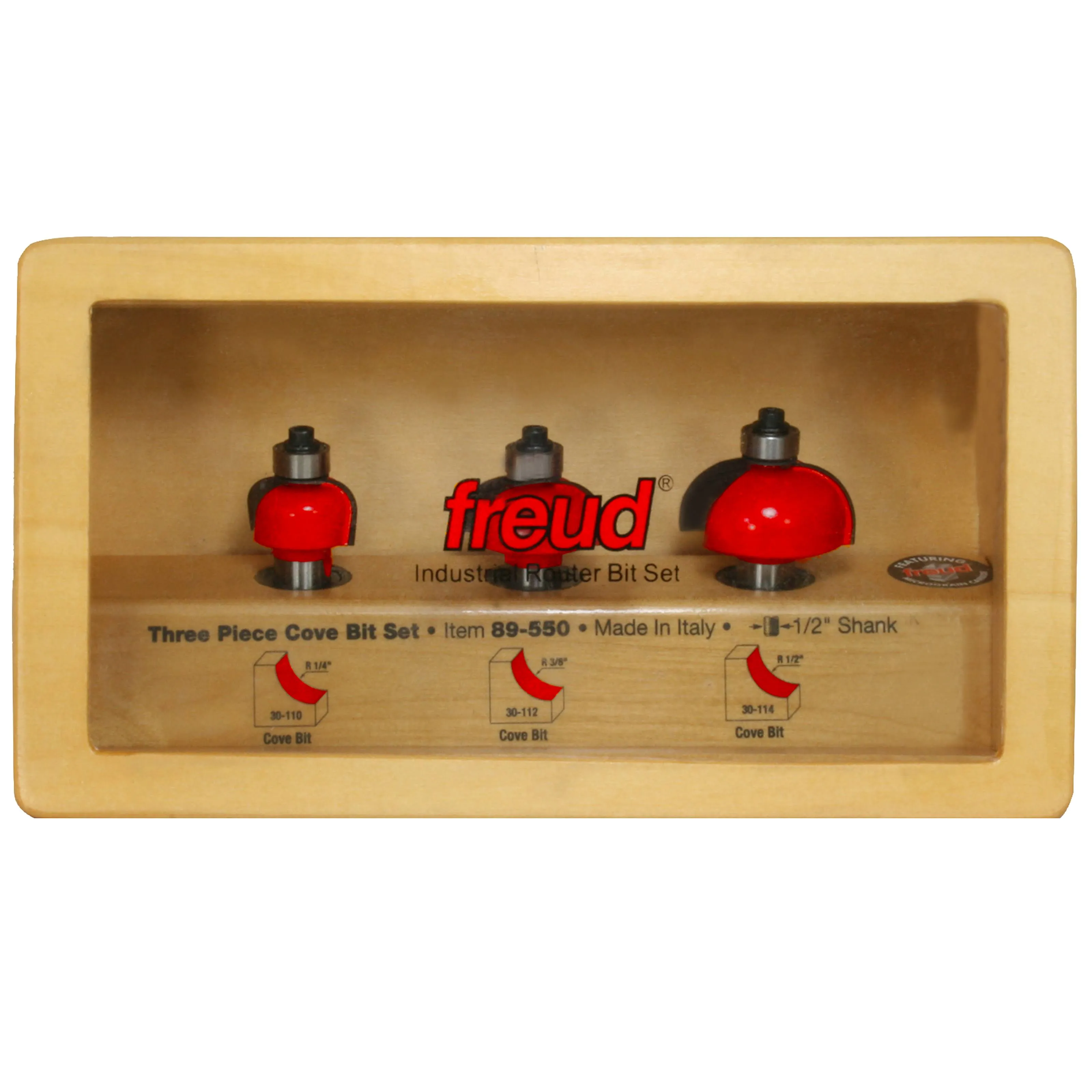 Freud 89-550 3 Piece Cove Bit Set