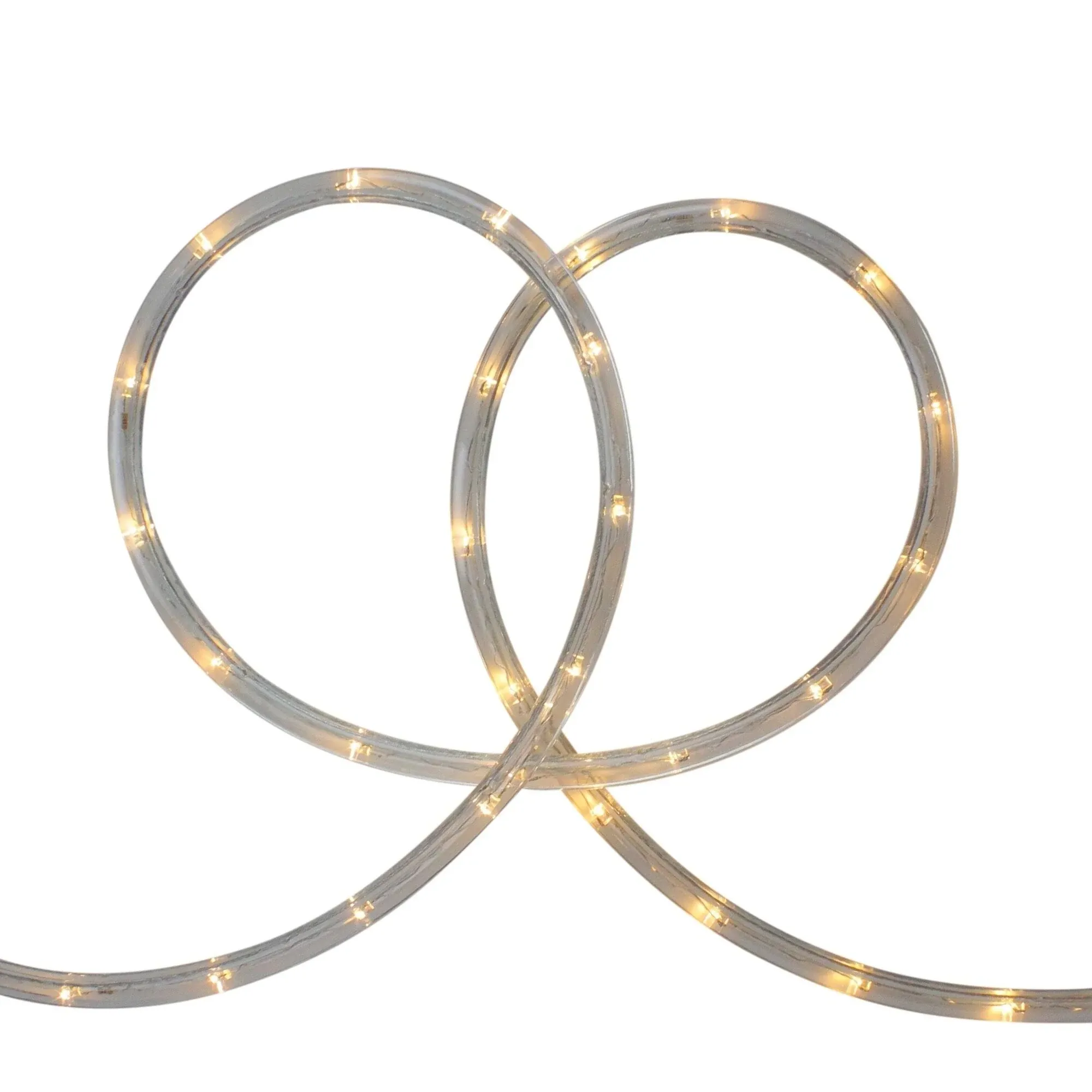 Northlight Warm White LED Outdoor Flexible Christmas Rope Light Set 18ft