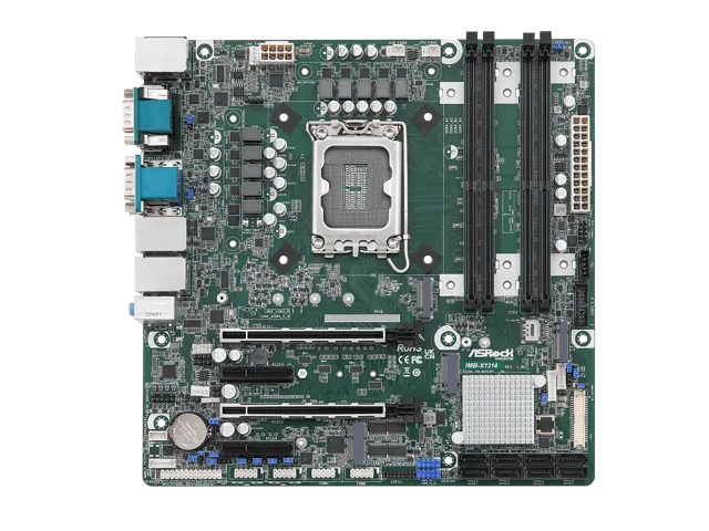 ASRock Industrial IMB-X1314 Intel® W680 Intel® VMD RAID 0/1/5/10  triple LAN TPM 2.0 LGA 1700 Micro ATX Motherboard