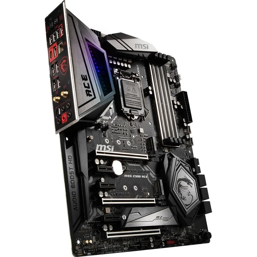 MSI MEG Z390 ACE LGA1151 (Intel 8th and 9th Gen) M.2 USB 3.1 Gen 2 DDR4 Wi-Fi SLI CFX ATX Z390 Gaming Motherboard