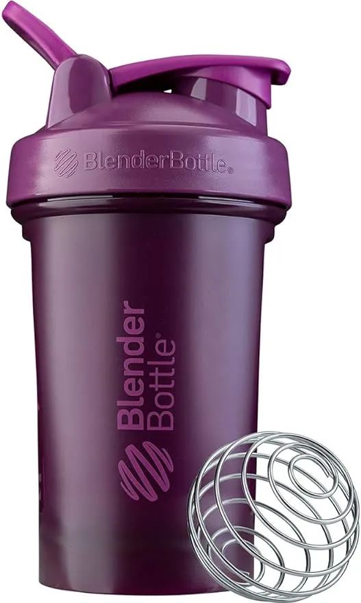 BlenderBottle Classic V2 Shaker Bottle Perfect for Protein Shakes and Pre Workout, 20-Ounce, Pebble Grey