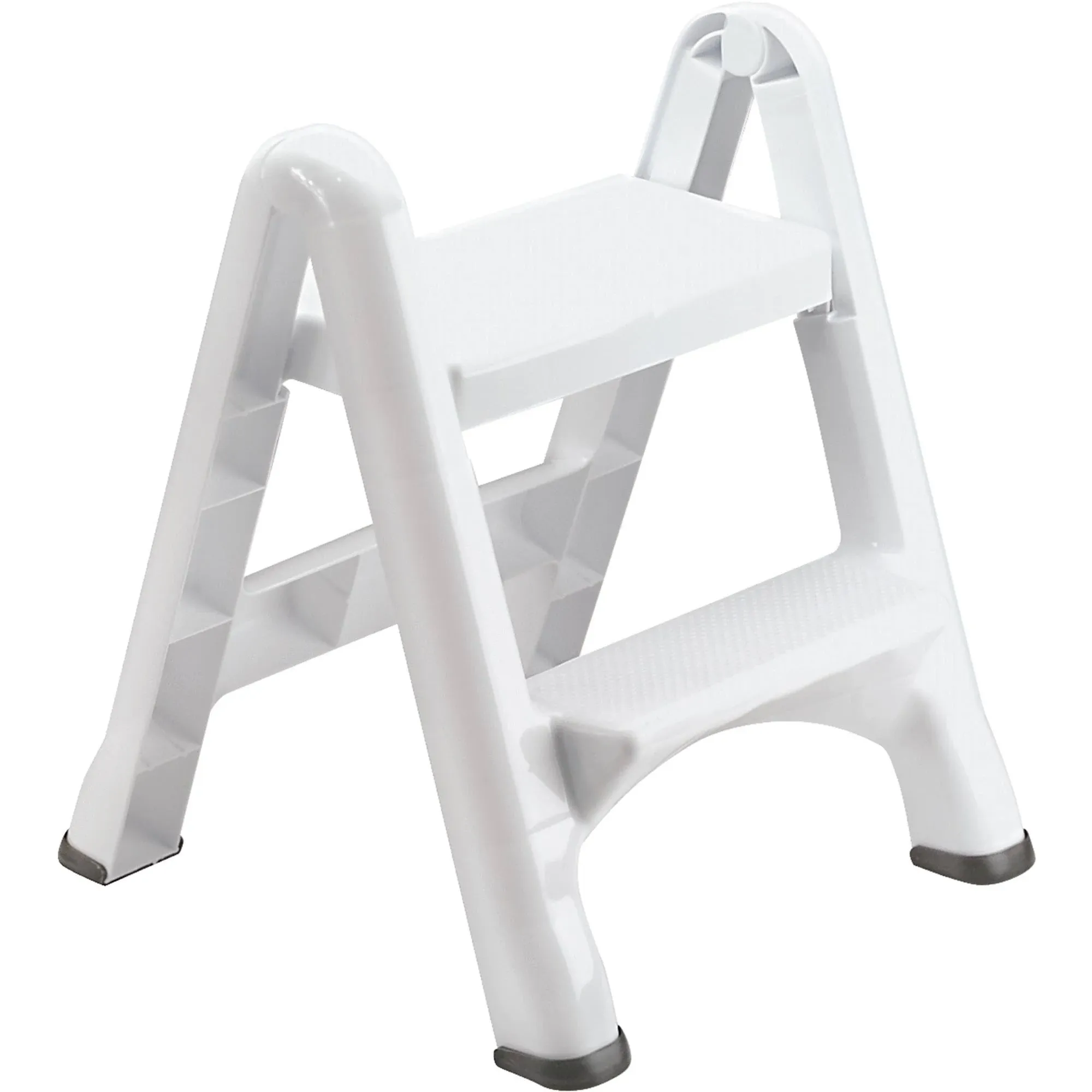 Rubbermaid White 2-Step Folding Step Stool