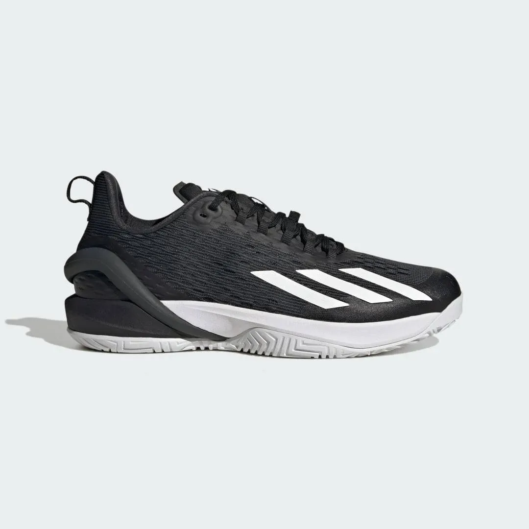 Adidas Men's Adizero Cybersonic Tennis Shoes, Core Black/White/Carbon, Size 9.5