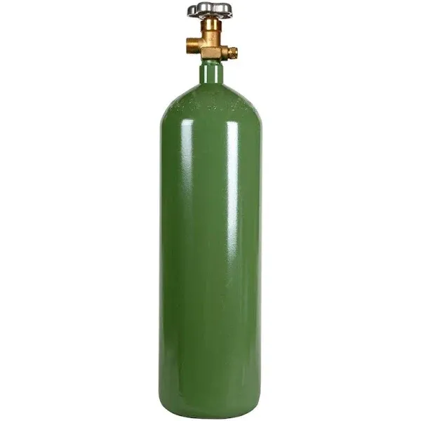 New 60 cu ft Steel Oxygen Cylinder with CGA540 Valve