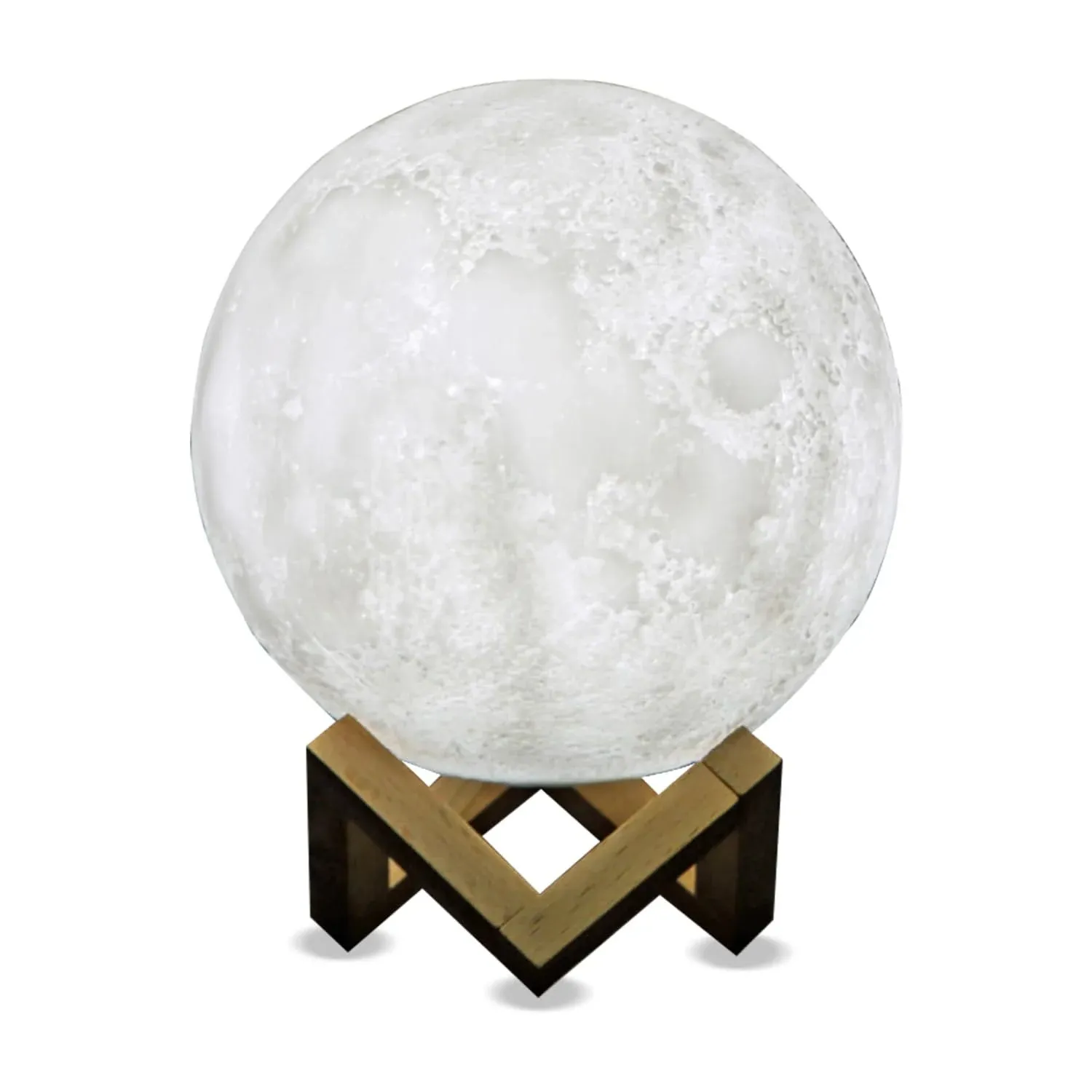 Himalayan Glow Moon Lamp, Cool Night Light, Dimmable LED Colors - Contemporary - Night-lights - by Himalayan Glow | Houzz