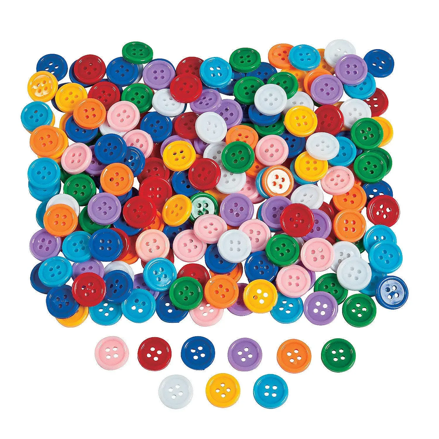 Self adhesive plastic buttons 1lb 5/8"