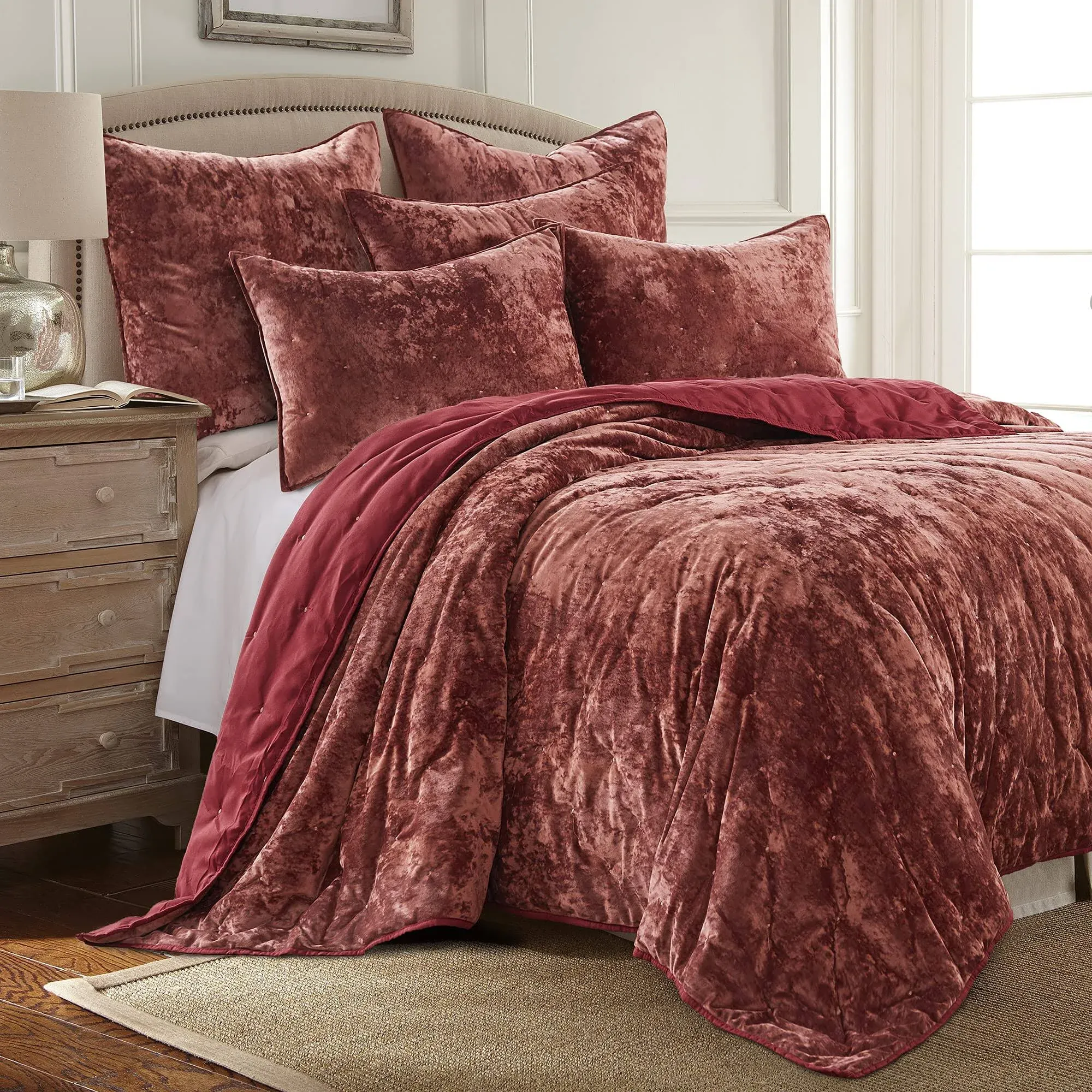 Abruzzi Velvet Quilt - Birch Hill by Levtex Home