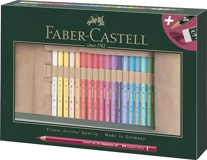 Faber-Castell 110030 Polychromos Kleurpotloden, 30-delige kleurpotlodens<wbr/>et met s