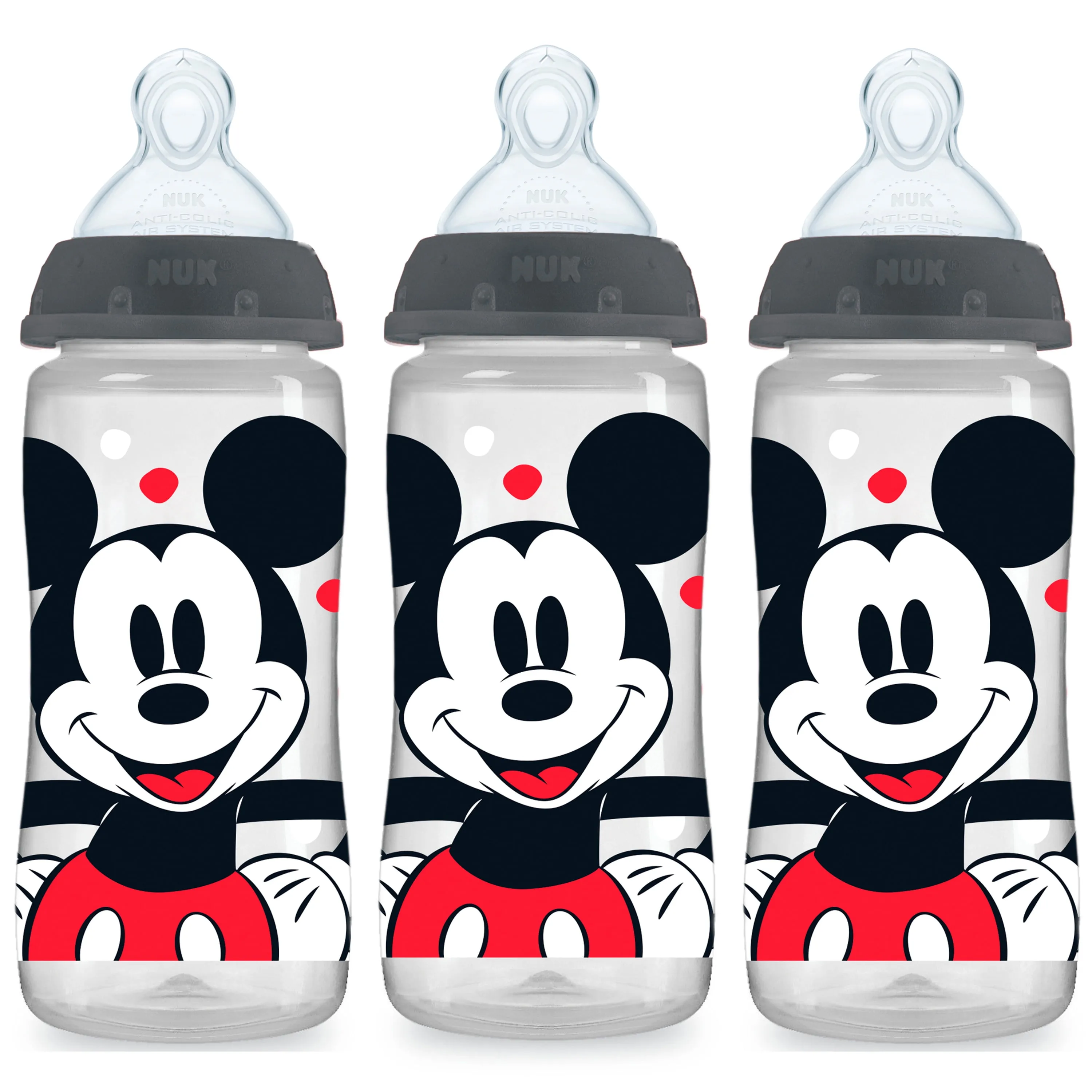 LOT Of 2 New NUK Smooth Flow Disney Bottle Minnie Mouse 10 Oz 3 Pack