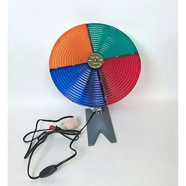 Christmas Tree Color Wheel - Illuminates Your Indoor Christmas Tree. Great on Silver/White/Aluminum Color Indoor Holiday Trees!