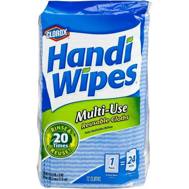 Clorox Handi Wipes Multi-Use Reusable Cloth, 72 Cloths