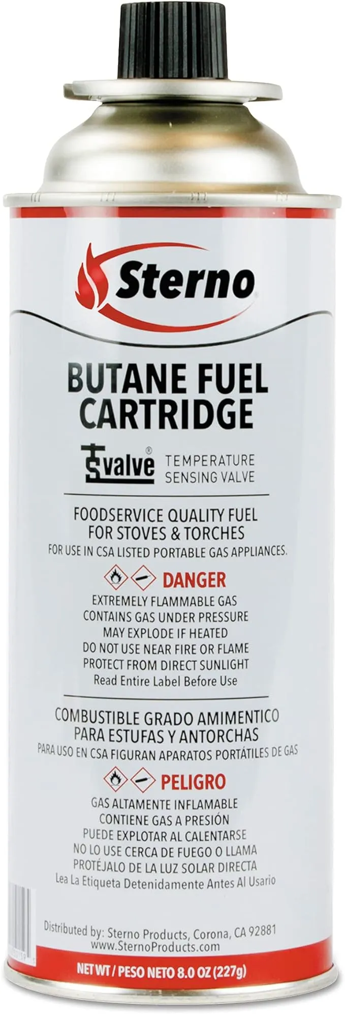 Sterno Butane Fuel Cartridge 8 oz