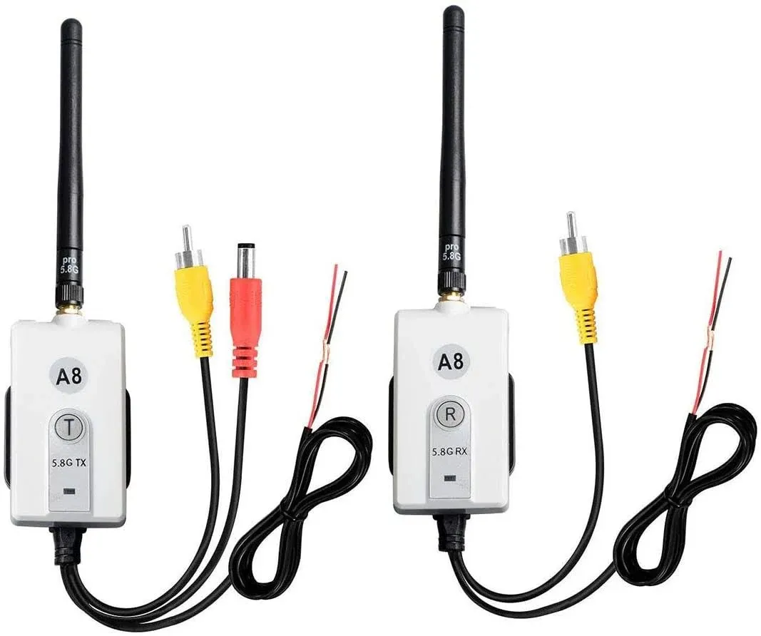 5.8 Ghz Wireless Video Transmitter and Receiver Kit for the Vehicle Backup Camer